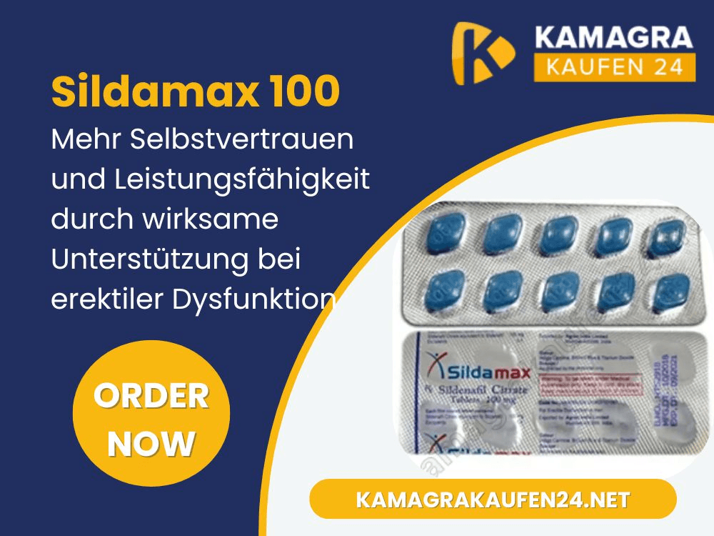 Sildamax 100: Mehr Selbstvertrauen und Leistungsfähigkeit durch wirksame Unterstützung bei erektiler Dysfunktion