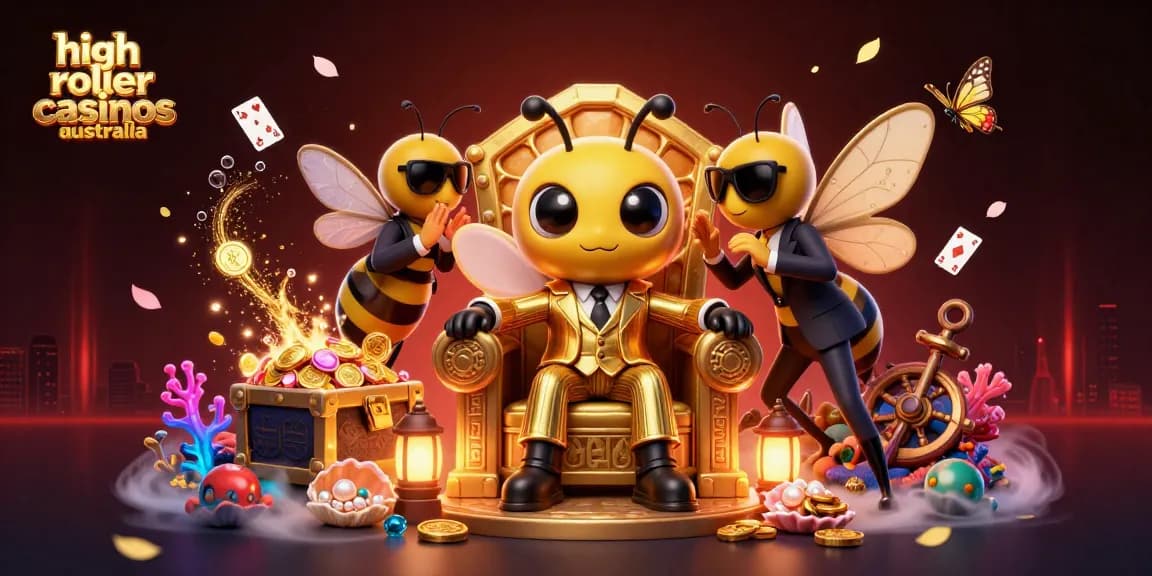 Experience high roller casinos Australia with dynamic bumblebee mob boss and thrilling casino elements.