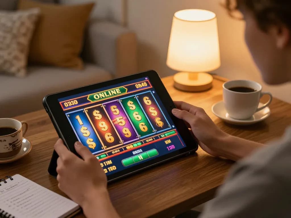 cm88 player enjoying exciting online slots experience at home with cozy atmosphere