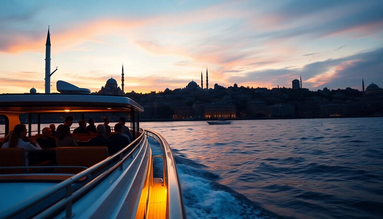 Erleben Sie die Istanbul Bosphorus cruises mit herrlichem Stadtblick und luxuriöses Ambiente.