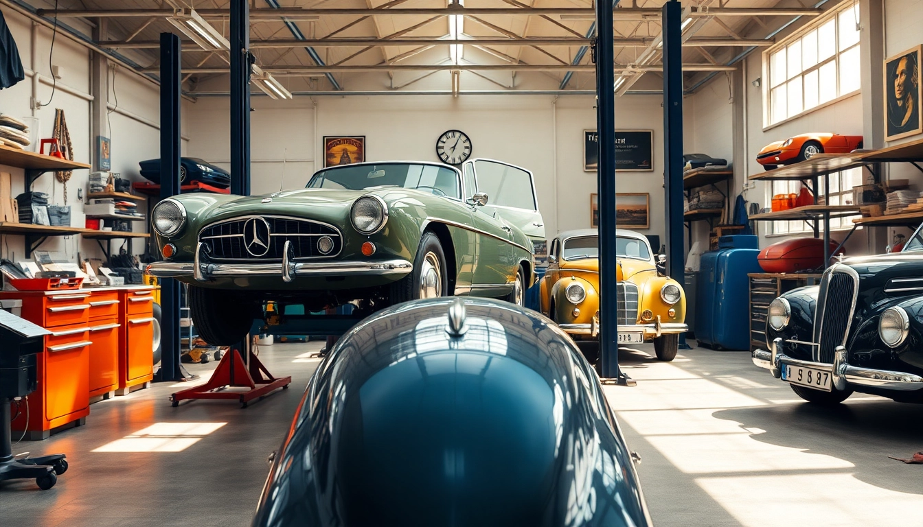 Oldtimer Gutachten für klassische Fahrzeuge in einem professionellen Umfeld mit Experten bei der Arbeit.