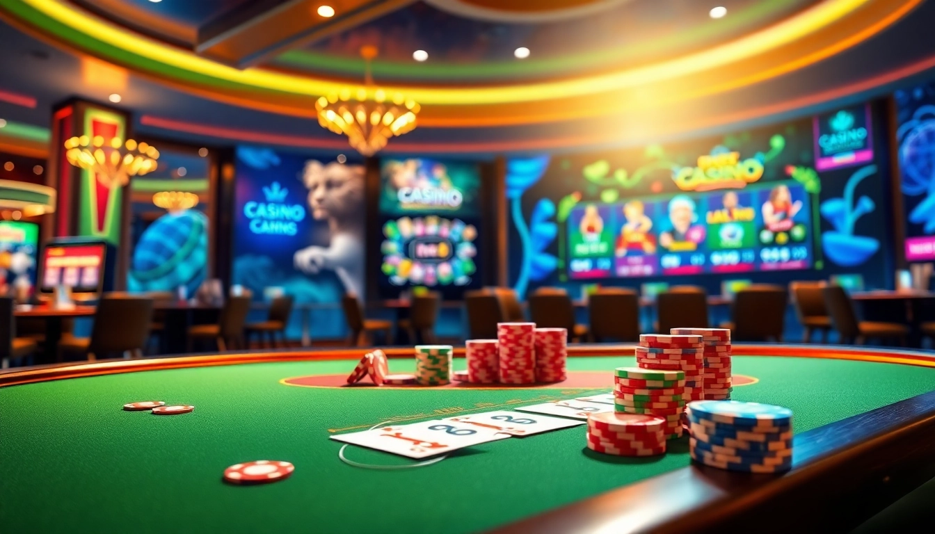 Fedezze fel a legjobb online kaszinó izgalmait élénk környezetben.